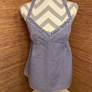 J crew gingham halter top